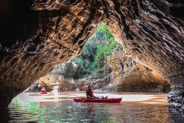 cave kayaking